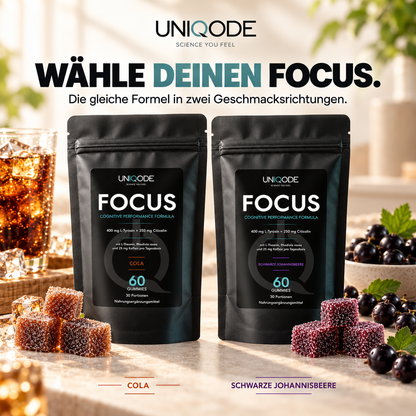 UNIQODE FOCUS – beide Geschmacksrichtungen